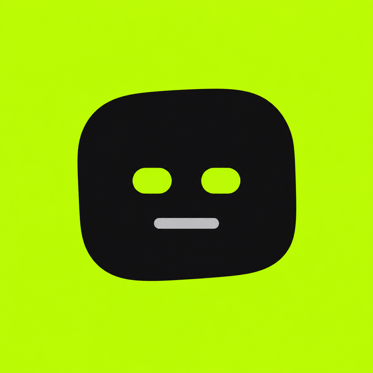 Original DGEN Z robot head with lime eyes